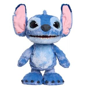 Disney Stitch Plush in Blue with Pink Ears